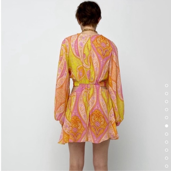 NWT ZARA Cut Out Mini Dress - Picture 5 of 8
